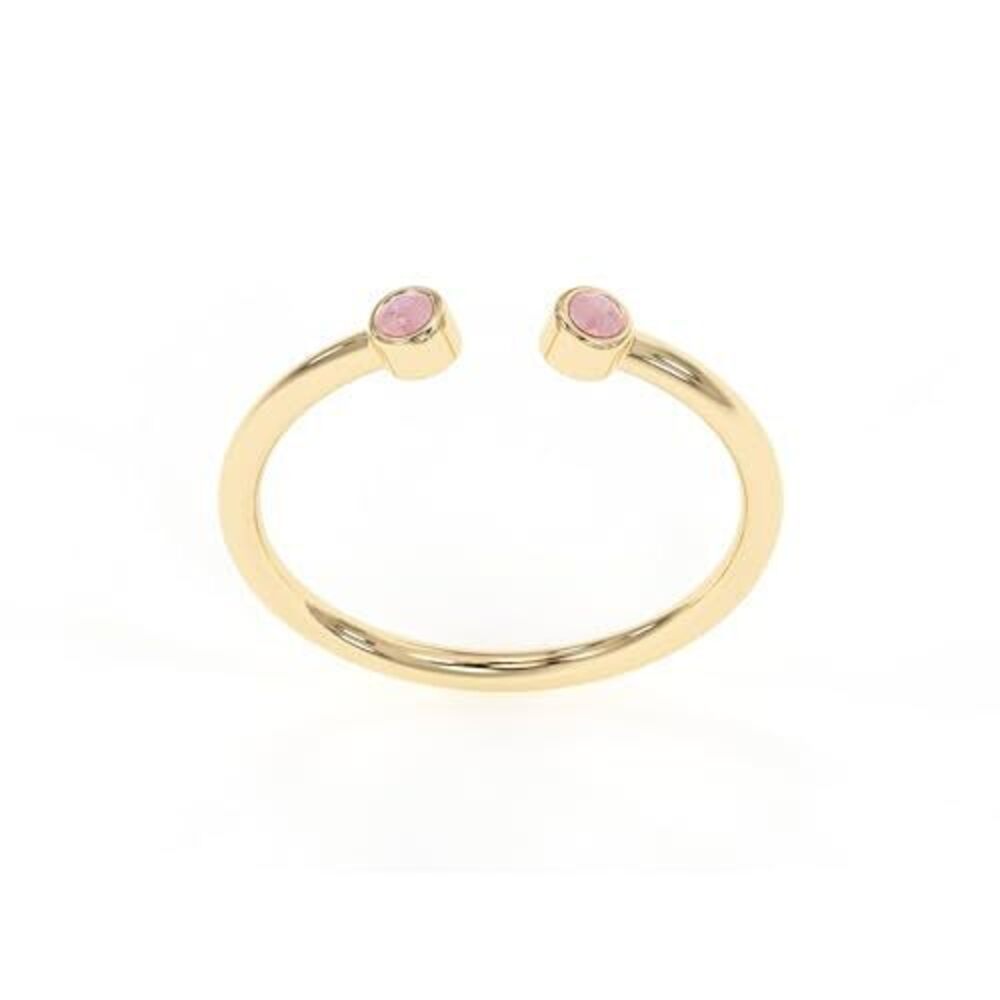 1229 Pink Opal Rings, 18K Gold Rings Teen Girls That Don't Tarnish - Real